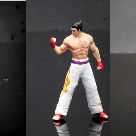 3D Print 1/64 figures TEKKEN fighter cool man boxer fit 1:64 fit car diorama