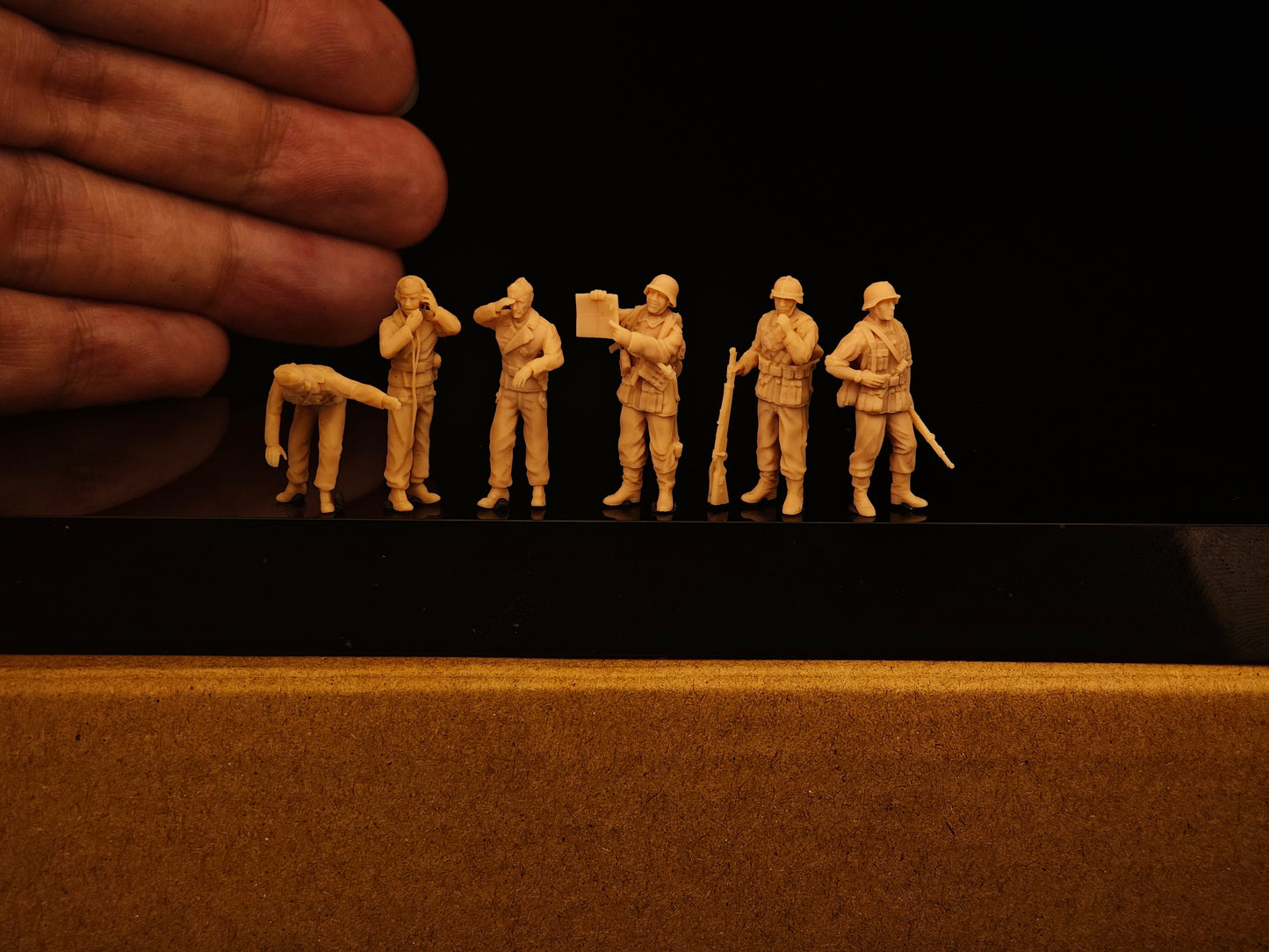 TOY 1/72 1/48 WWI German 6 soldiers Compatible fit Marder Tank Destroyer Figure