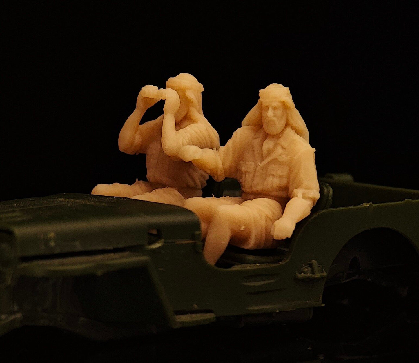 1/72 1/48 WWII North Africa UK SAS Raiding Armed Jeep Attacking German AiRFIELD