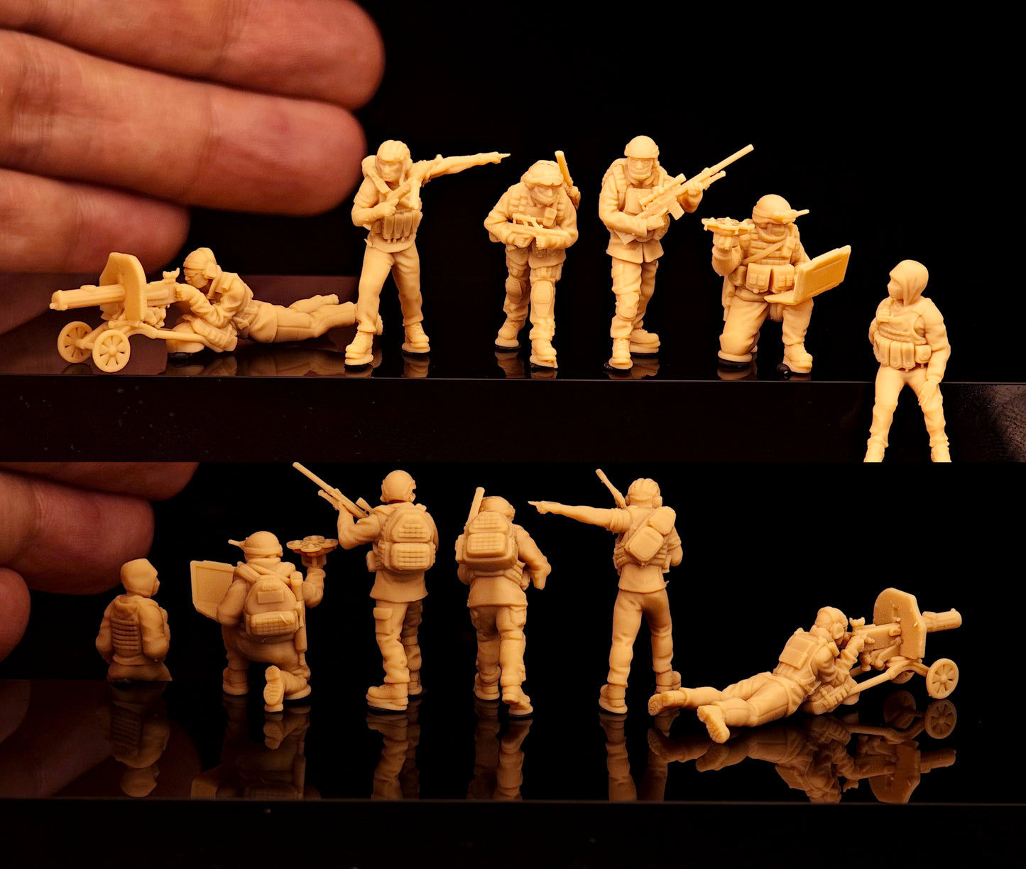 TOY 1/72 1/48 Civilian Guerrilla Modern Warfare Ukraine-Russia War Mini Figure