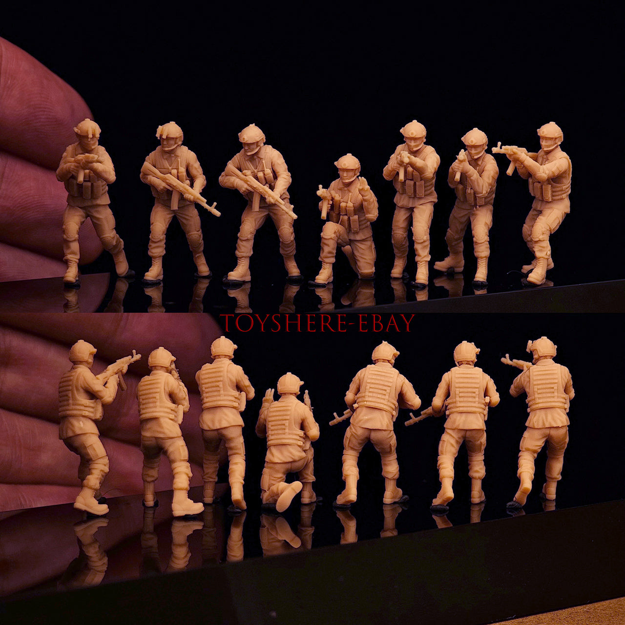 TOY 1/87 1/72 1/48 DPRK-Russian Joint Forces Modern Military Figure Set Ukraine War