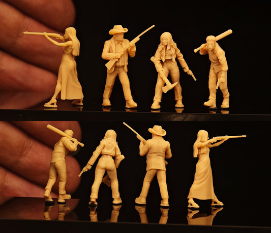 TOY 1/72 1/48 Post-Apocalyptic Armed Survivors - Zombie Era Tactical Gear figure