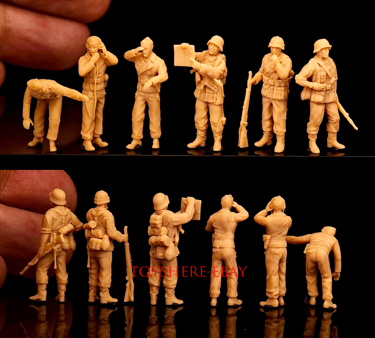 TOY 1/72 1/48 WWI German 6 soldiers Compatible fit Marder Tank Destroyer Figure