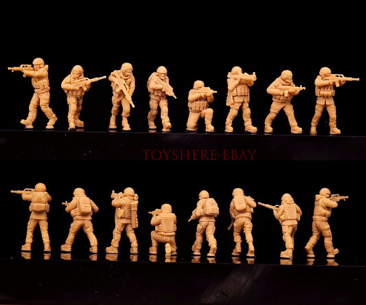 TOY 1/87 1/72 1/48 Modern Private Military Contractors (PMC) / Rebel Fighters 3D Printed