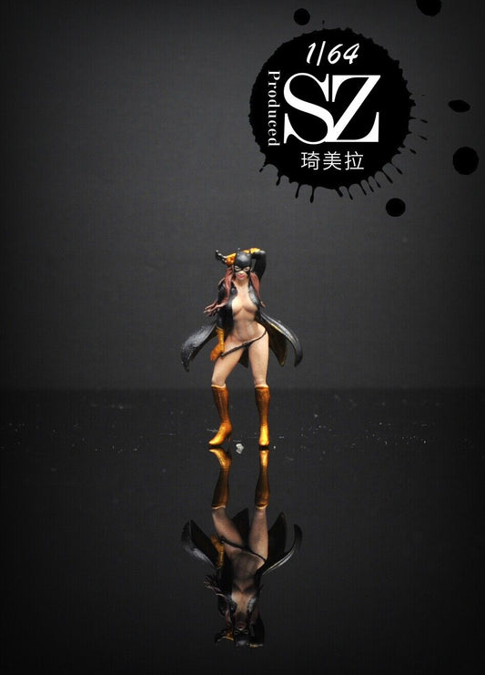3D PRINT 1/64 sexy girl Catwoman  US  FIT 1:64 CAR street
