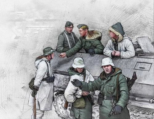 3D Printed 1/72 World War II German Winter Soldier 6-Person Plain NEW£¡