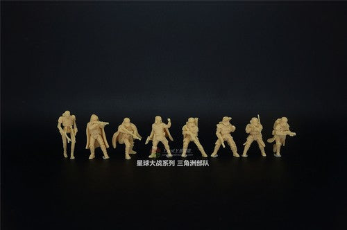 3D Printed 1/72 interstellar war Series Delta Force 8-Person Plain Model NEW£¡