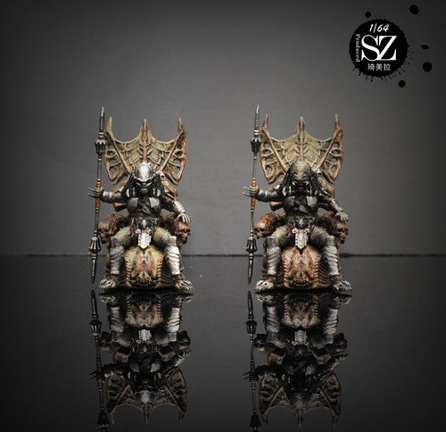 3D Print  1/64 people warrior throne VS queen  fit 1:64 carstreet