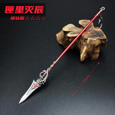 TOY 1:6 1/6 sword Chinese RED spear weapon METAL WIKI 22CM