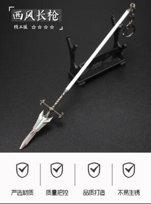 TOY 1:6 1/6 sword Chinese  spear weapon METAL WIKI west wind spear