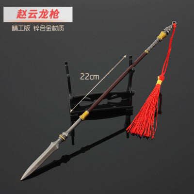 TOY 1:6 1/6 Chinese Sword  ÕÔÔÆ Spear THREE kingdoms weapon  METAL