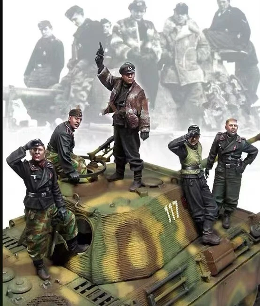 1/72 1/48 FIGURES WW2 German TANK GROUP soldier  Battlefield5 unpainted