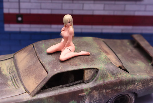 miniature 1/64 sexy girl NSFW Figure for Bathroom Diorama