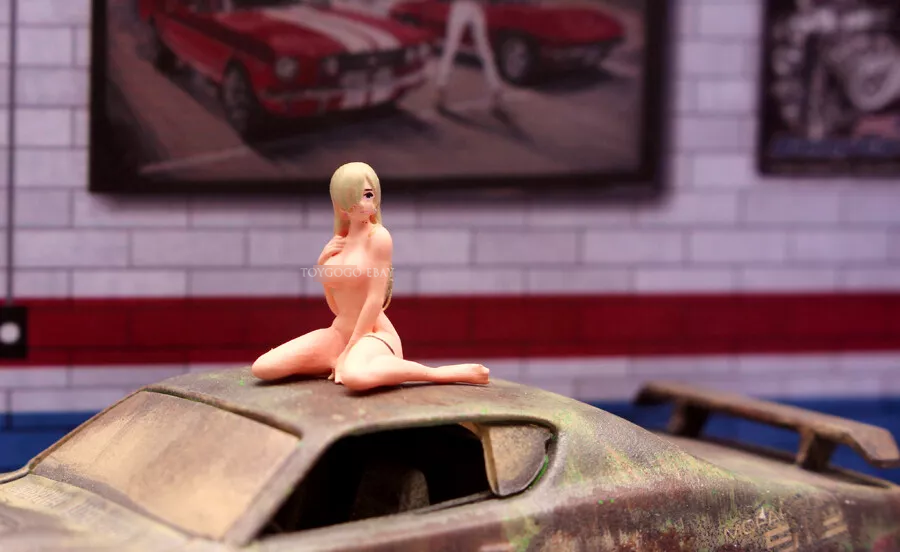 miniature 1/64 sexy girl NSFW Figure for Bathroom Diorama