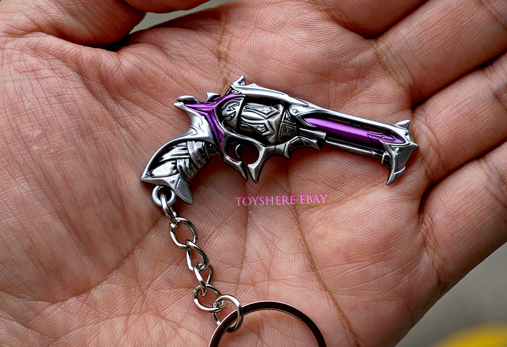 Mini gun VALORANT Reaver Impression Ghost Metal keychain toy 5cm 1/5