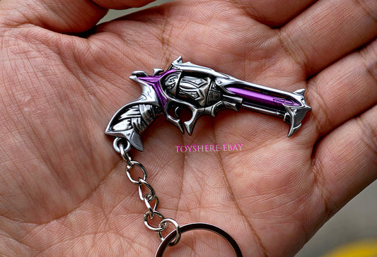 Mini gun VALORANT Reaver Impression Ghost Metal keychain toy 5cm 1/5