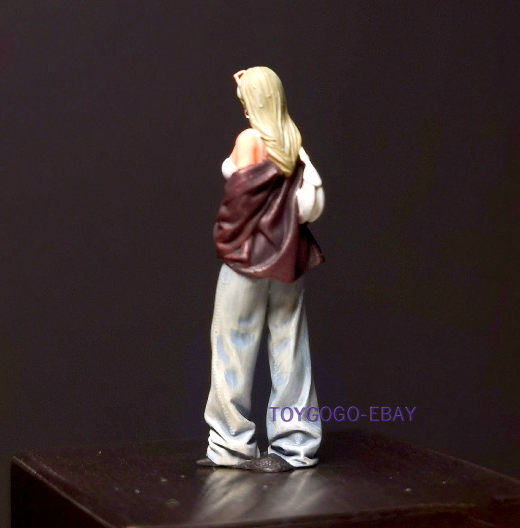 MINIATAURE 1/64 DRINKING SEX fashion girl Fit 1:64 CAR street stand Diorama