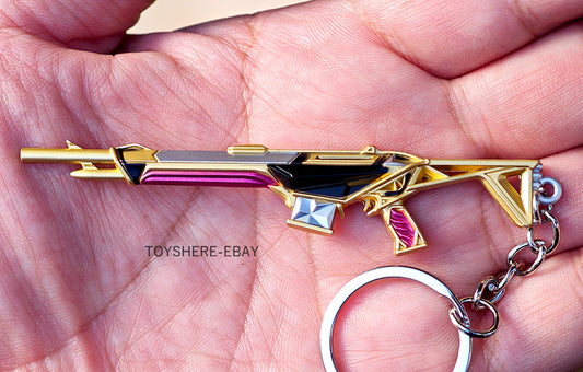 Mini gun VALORANT Reaver Impression Ghost Metal keychain toy 9cm 1/12