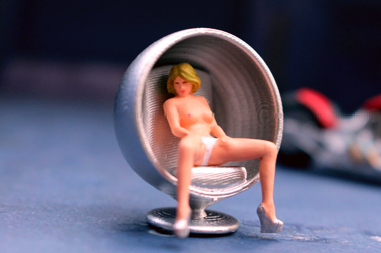 1/64 diorama figure sexy girl Boss man nightclub party fit 1:64 car street