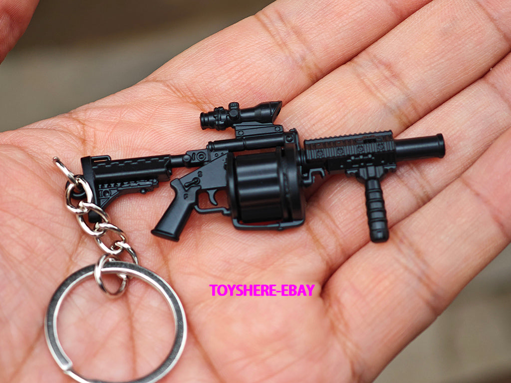Battlefield6 1/12 mini gun MGL full metal keychain toy gift 9cm