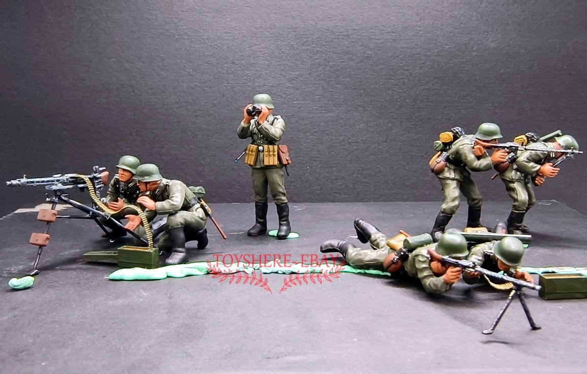 Tamiya 1/35 MG42 squad WWII German heavy machine gun model soldiers
