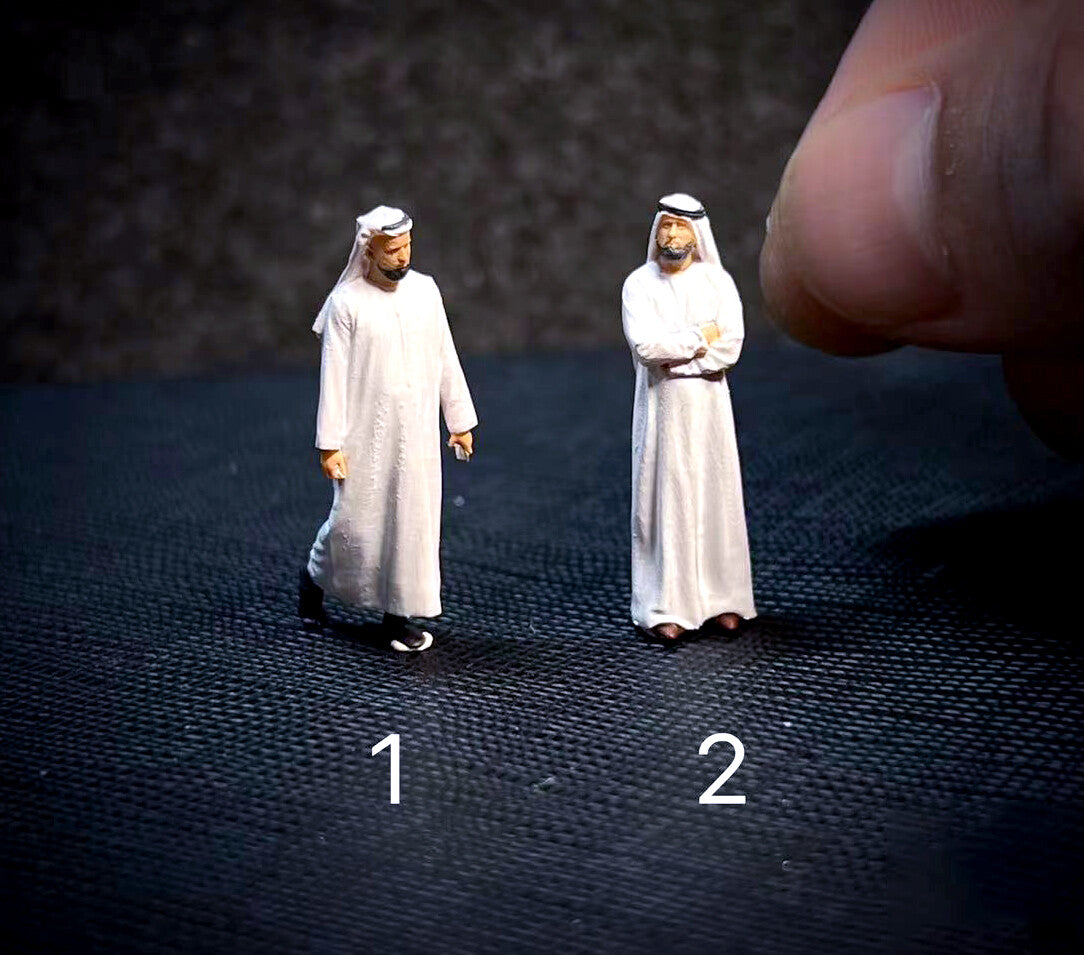 3D Print 1/64 figures Qatar Football World Cup Arab Prince fit 1:64 car STREET