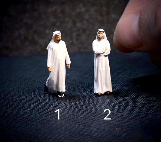 3D Print 1/64 figures Qatar Football World Cup Arab Prince fit 1:64 car STREET