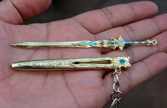 1/12 nice GIFT toy mini Anime chinese Sword Qin King  Key chain 12cm