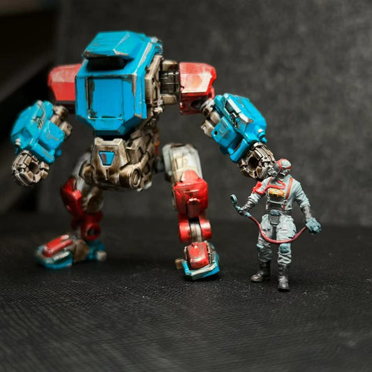 1/64 mecha soldier Science fiction punk motorcycle 3D Print  fit 1:64 car street
