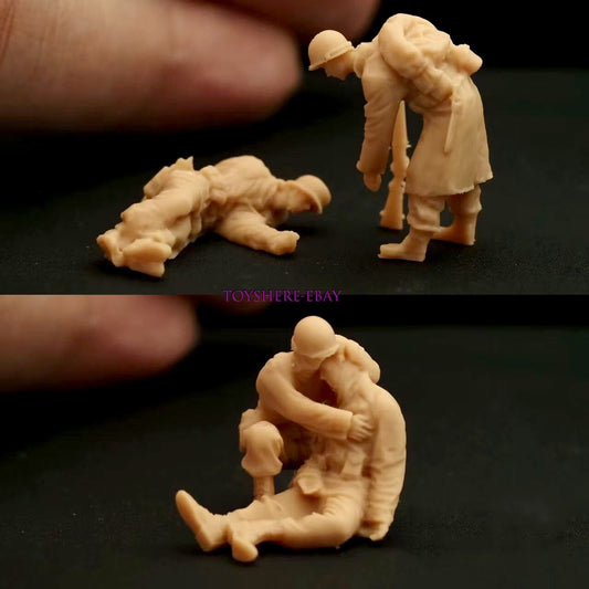 1/72 1/48 tank FIGURES WW2 USA 4PCS brother soldier injured Battlefield5 diorama