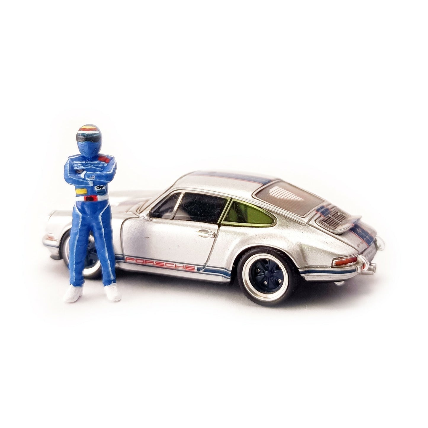 3D PRINT 1/64 racing driver fit 1:64 diorama car street stand hand painted 1pcs