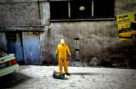 3D PRINT 1/64 MR white  Walter  Bad Fit 1:64 CAR street stand