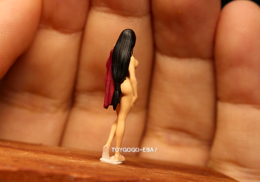 3D Print 1/64 figures bathing GIRL cute zombie fit 1:64 car STREET Diorama