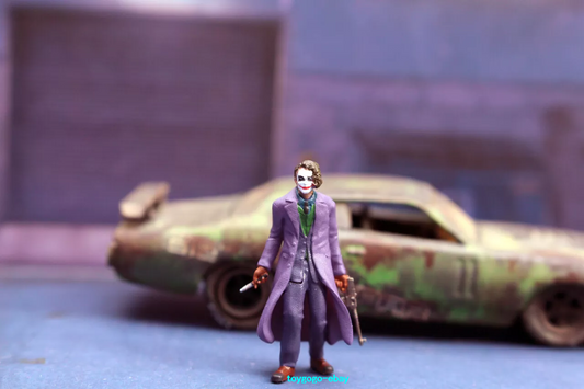 1/87 3D PRINT The Joker in Gotham City fit 1:87 car street stand