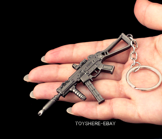mini  gun 141 UMP45 full metal  keychain toy gift  9cm