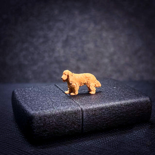 3D PRINT 1/64  lovely Dog Golden Retriever doctor fit 1:64 car street