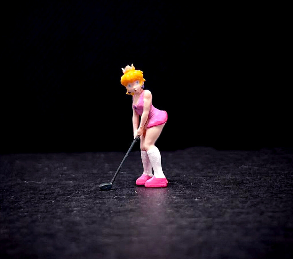 3D PRINT 1/64 SEXY Girl Princess Peach fit 1:64 CAR street