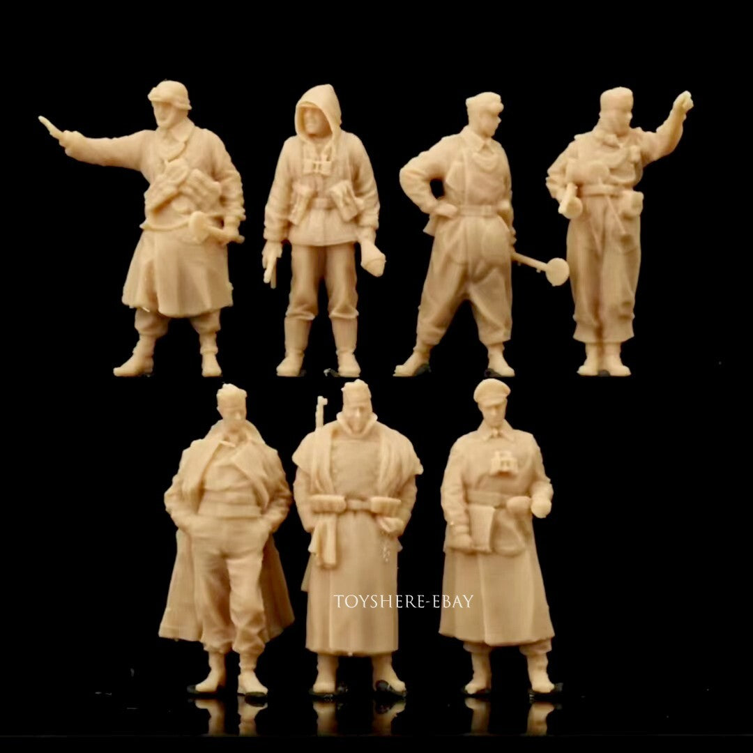 MINITURE 1/72 1/48 WW2 Germany military police soldier battle war Militarily 7pcs