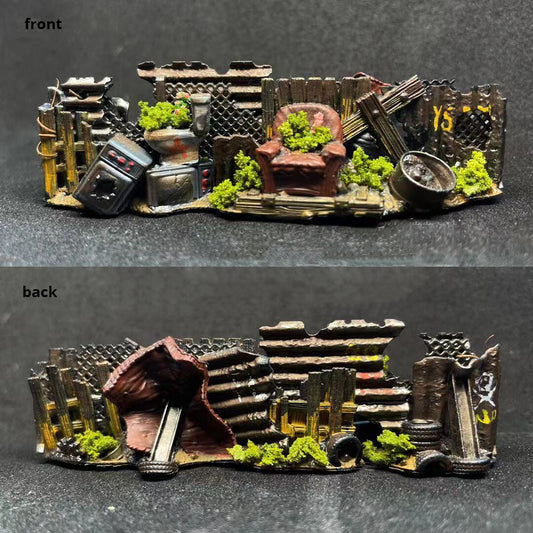 3D Print 1/64 sofa Destroyed Resident Evil wasteland Scene fit 1:64 diorama