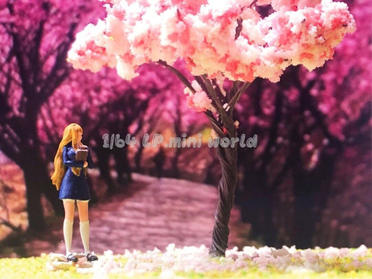 3D PRINT 1/64 high school girl graduate fit 1:64 car street