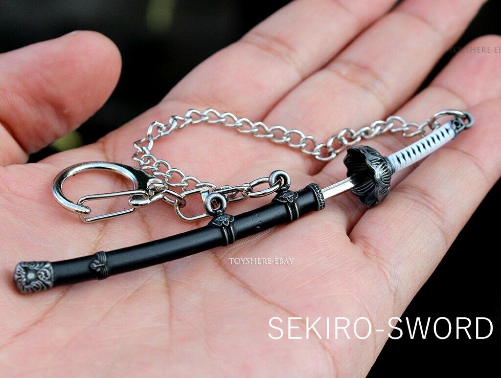 mini Samurai sword Noshir Dalal WOLF weapon metal  keychain toy gift 9CM 1/12