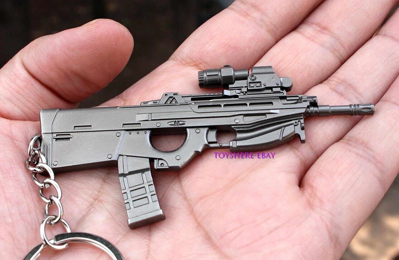 1/12 Miniature Metal Gun Ftwo000 Keychain Exquisite Craftsmanship Silky Smooth