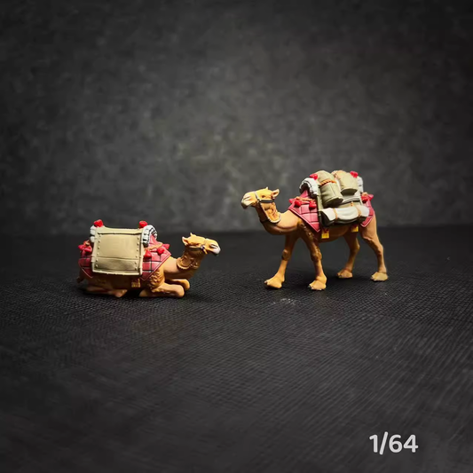 1/64 figure animal camel model 3D Print  fit 1:64 car diorama