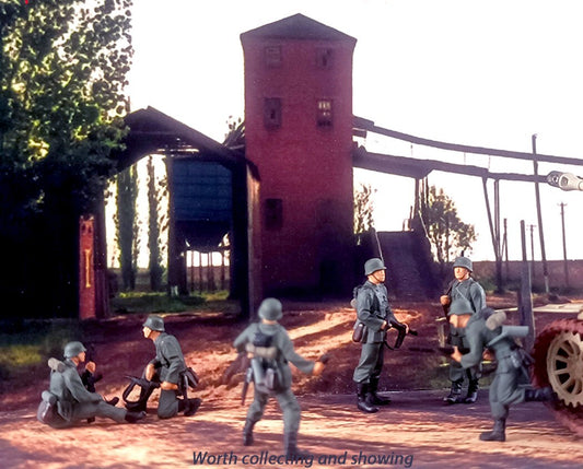 WWII 1/72 1:72 German corps soldiers 6pcs WW2 ARMY handpaint