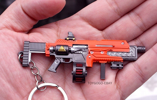 mini  gun  SG-225 Assault Rifle full metal  keychain toy gift  9cm 1/12