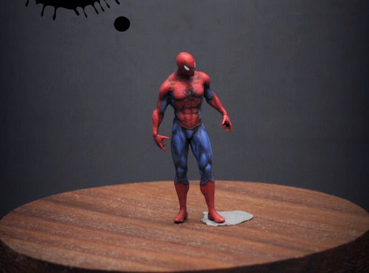 1/43  1/64  figure Spider cool man Holland  hero  fit 1:64 street car stand