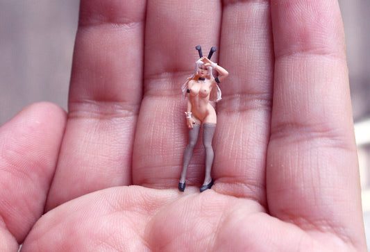 1/64 Sexy & Cute Bunny Girl Bartender - Playful Rabbit Costume Figure for Bar