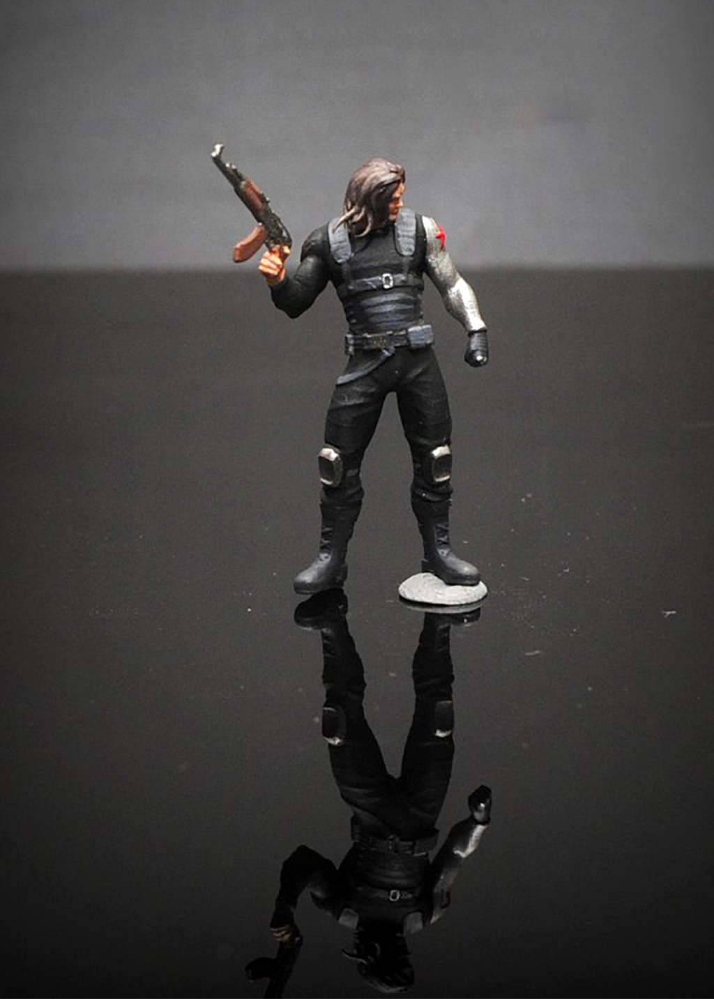 3D PRINT 1/64 figures soldier Winte fit 1:64 car street stand