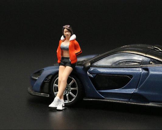 1/64 people  car show girl sexy Girl Plane model cool 3D Print  fit 1:64 car