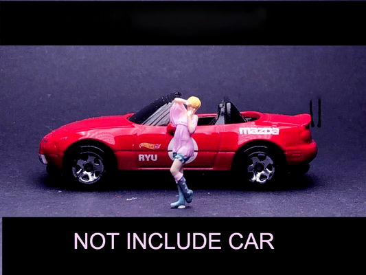3D PRINT 1/64  sexy girl racing baby Show girl fit 1:64 car street stand